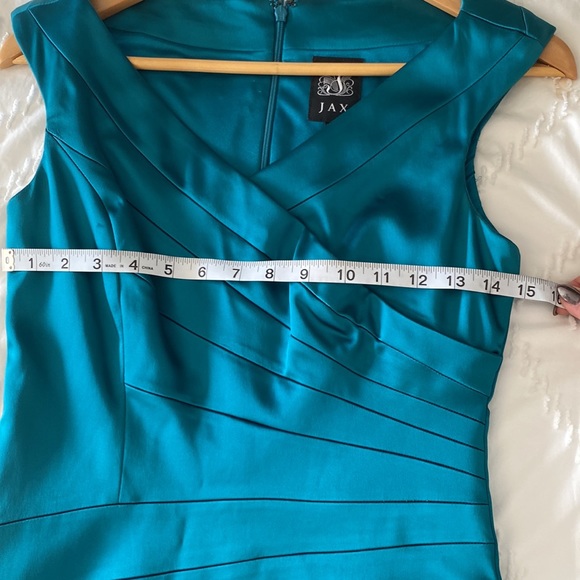 Jax - Teal Cocktail Dress - SZ 4 - Picture 6 of 8